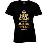 Justin Fields Keep Calm Pittsburgh Football Fan T Shirt