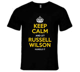 Russell Wilson Keep Calm Pittsburgh Football Fan T Shirt