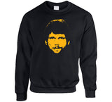 Jack Ham Silhouette Pittsburgh Football Fan Distressed T Shirt