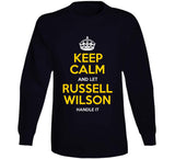 Russell Wilson Keep Calm Pittsburgh Football Fan T Shirt