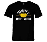 Russell Wilson Property Of Pittsburgh Foootball Fan T Shirt