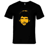 Jack Ham Silhouette Pittsburgh Football Fan Distressed T Shirt