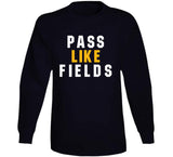 Justin Fields Pass Like Fields Pittsburgh Football Fan T Shirt
