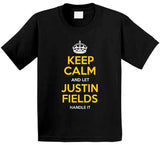Justin Fields Keep Calm Pittsburgh Football Fan T Shirt