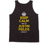 Justin Fields Keep Calm Pittsburgh Football Fan T Shirt