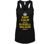 Russell Wilson Keep Calm Pittsburgh Football Fan T Shirt