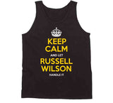 Russell Wilson Keep Calm Pittsburgh Football Fan T Shirt