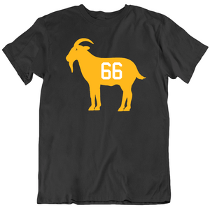 Mario Lemieux Goat 66 Pittsburgh Hockey Fan T Shirt