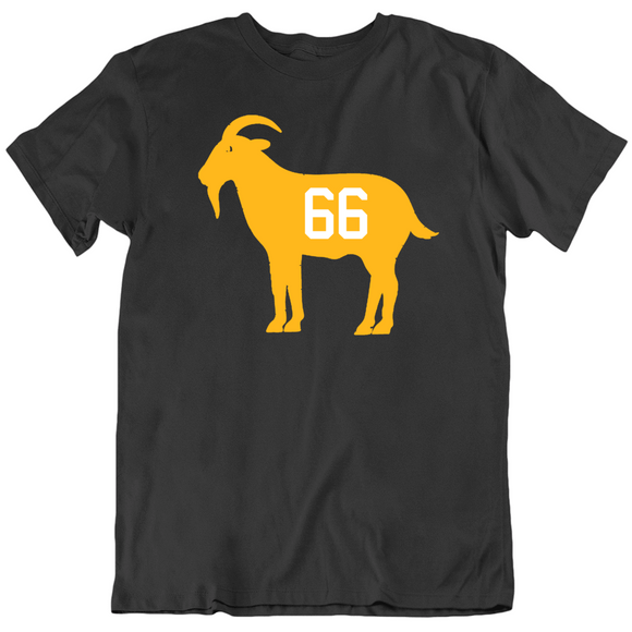 Mario Lemieux Goat 66 Pittsburgh Hockey Fan T Shirt