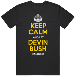Devin Bush Keep Calm Pittsburgh Football Fan T Shirt