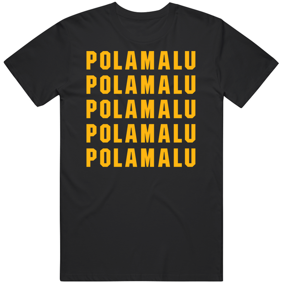 Troy Polamalu X5 Pittsburgh Football Fan T Shirt