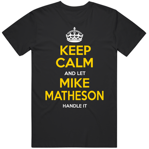 Mike Matheson Keep Calm Pittsburgh Hockey Fan T Shirt