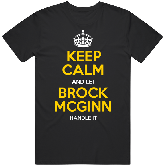 Brock McGinn Keep Calm Pittsburgh Hockey Fan T Shirt