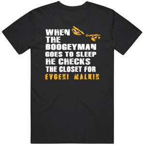 Evgeni Malkin Boogeyman Pittsburgh Hockey Fan T Shirt