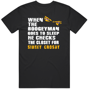 Sidney Crosby Boogeyman Pittsburgh Hockey Fan T Shirt