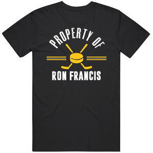 Ron Francis Property Of Pittsburgh Hockey Fan T Shirt