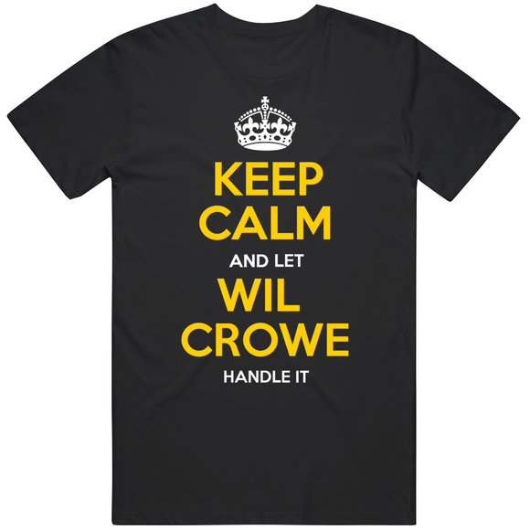 Wil Crowe Keep Calm Pittsburgh Baseball Fan T Shirt