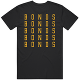 Barry Bonds X5 Pittsburgh Baseball Fan T Shirt