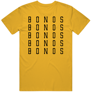Barry Bonds X5 Pittsburgh Baseball Fan V2 T Shirt