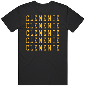 Roberto Clemente X5 Pittsburgh Baseball Fan T Shirt
