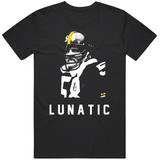 Jack Lambert Lunatic Pittsburgh Football Fan T Shirt