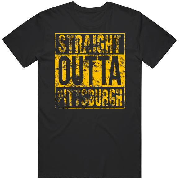 Straight Outta Pittsburgh Football Fan T Shirt