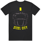 Pittsburgh Football Fan Helmet Silhouette T Shirt