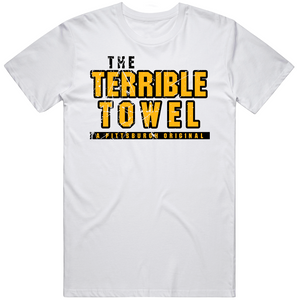 Pittsburgh Terrible Towel Football Fan Distressed T Shirt