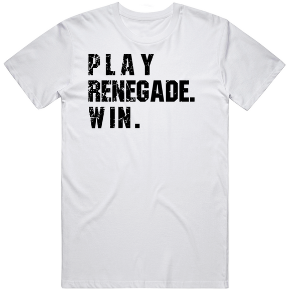 Play Renegade Win Pittsburgh Football Fan Distressed V2 T Shirt