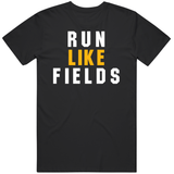 Justin Fields Run Like Fields Pittsburgh Football Fan T Shirt