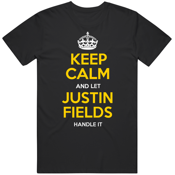 Justin Fields Keep Calm Pittsburgh Football Fan T Shirt