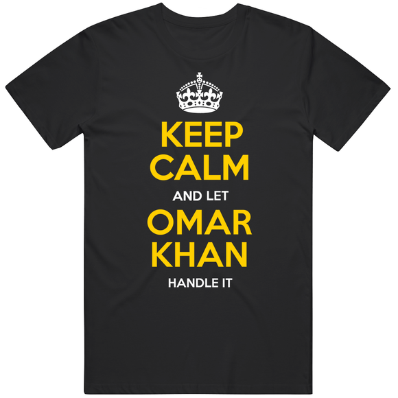 Omar Khan Keep Calm Pittsburgh Football Fan T Shirt