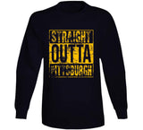 Straight Outta Pittsburgh Football Fan T Shirt