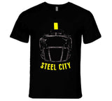 Pittsburgh Football Fan Helmet Silhouette T Shirt