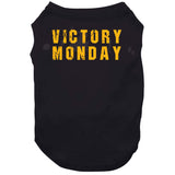 Victory Monday Pittsburgh Football Fan Distressed T Shirt