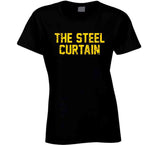 Pittsburgh Football Fan The Steel Curtain Distressed T Shirt