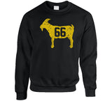 Mario Lemieux Pittsburgh Hockey Fan Goat Distressed T Shirt