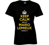 Mario Lemieux Keep Calm Pittsburgh Hockey Fan T Shirt