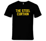 Pittsburgh Football Fan The Steel Curtain Distressed T Shirt