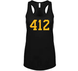 412 Area Code Pittsburgh Hockey Fan T Shirt