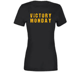 Victory Monday Pittsburgh Football Fan Distressed T Shirt
