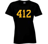 412 Area Code Pittsburgh Hockey Fan T Shirt