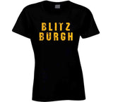 Blitzburgh Pittsburgh Football Fan Distressed T Shirt