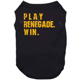 Play Renegade Win Pittsburgh Football Fan Distressed T Shirt