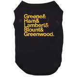 The Steel Curtain Names Pittsburgh 70s Football Fan T Shirt