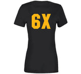 6 Championships 6x Pittsburgh Football Fan T Shirt