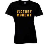 Victory Monday Pittsburgh Football Fan Distressed T Shirt