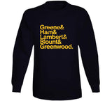 The Steel Curtain Names Pittsburgh 70s Football Fan T Shirt