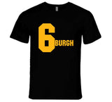 Sixburgh Six Titles Pittsburgh Football Fan T Shirt