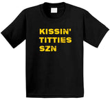 Mitchell Trubisky Kissin Titties Szn Pittsburgh Football Fan T Shirt